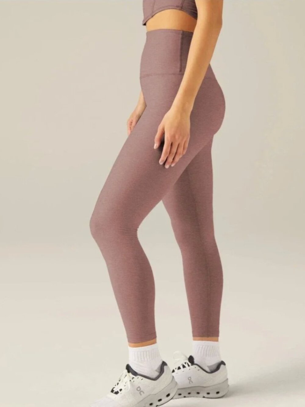 Beyond Yoga Spacedye Midi High Waisted Legging- Small, Desert Dusk Heather